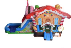 Candy House Bounce House w/ Slide